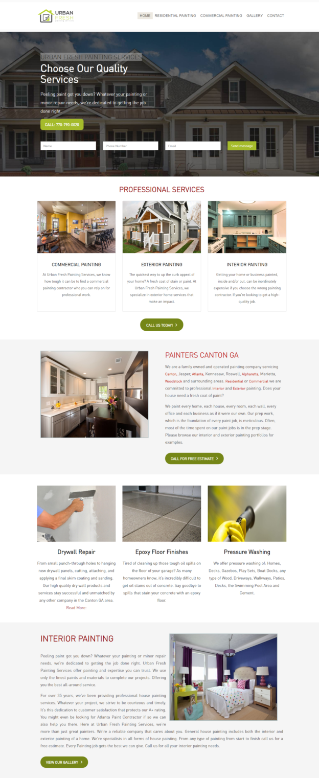 URBAN FRESH PAINTING SERVICES